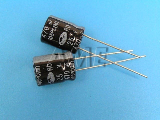 Kondenzátor elektrolytický 470uF/25V - 105°C Samwha RD