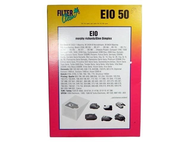 Sáčky do vysavače EIO 50 pro Morphy Richards, Glen Dimplex a Dirt Devil