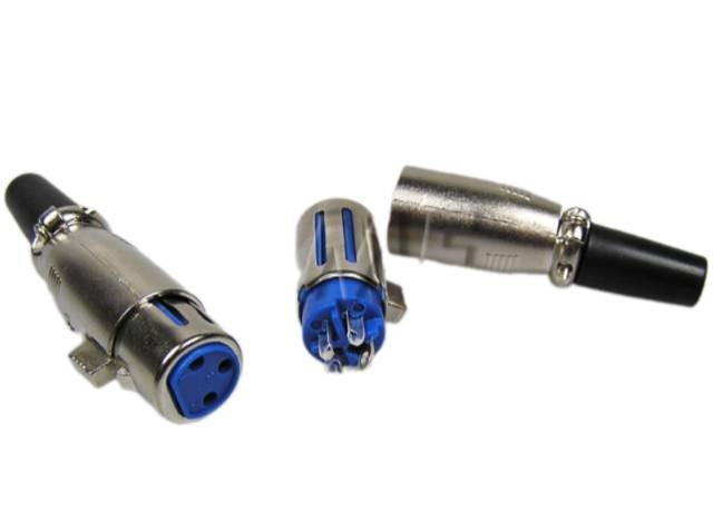 Konektor XLR 3 piny - kabelová samička