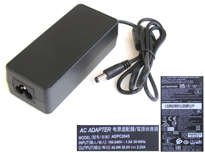 Napájecí adaptér Philips ADPC2045 20V 2.25A