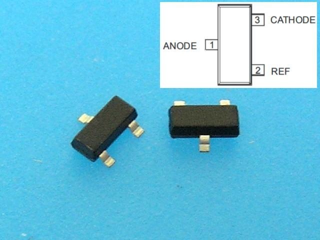TL432 / AZ432BZ SMD Referenční obvod 1,25V
