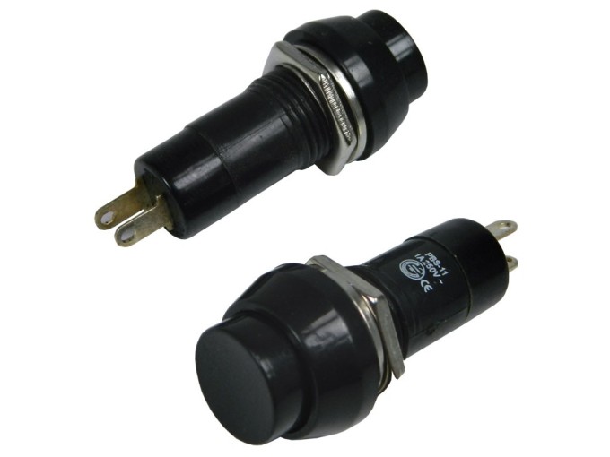 Miniaturní tlačítkový spínač PS11BBK černý