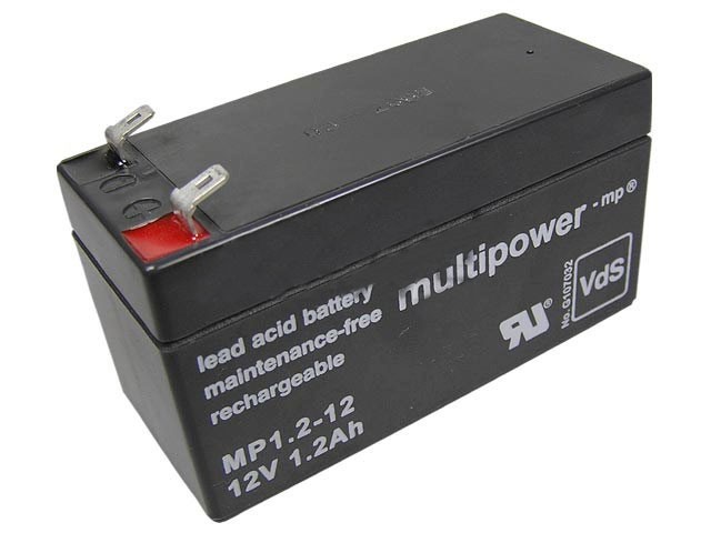 Olověný akumulátor 12V 1,2Ah MP1.2-12 Multipower