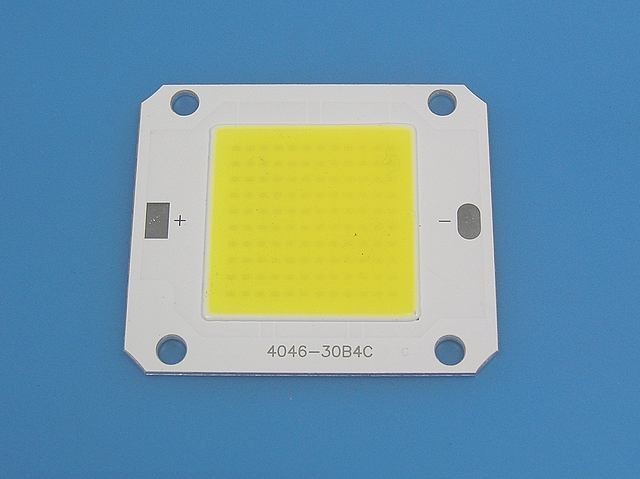 LED Dioda COB 50W 12V Neutrální Bílá
