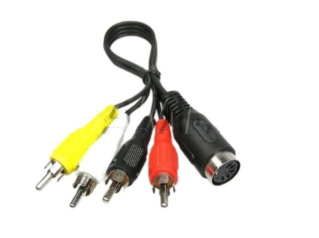 Redukce DIN 5pin na 4x CINCH 0,2m