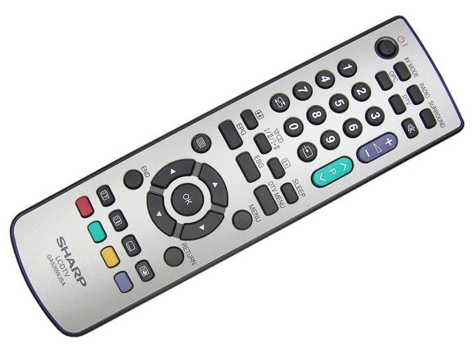 Originální dálkový ovladač SHARP RRMCGA520WJSA