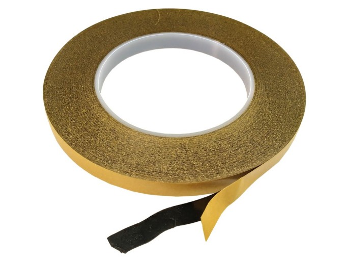 Oboustranná teplovodivá lepící páska Justape, šíře 10mm, síla 0,12mm, návin 50m