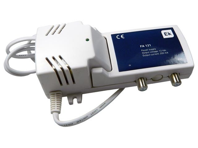 Anténní napaječ 12V / 200mA s průchozím napájením pro LNB FA121