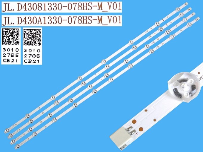 LED podsvit Vestel 23518707 pro 43" LCD TV - 4 pásky 840mm D-LED BAR
