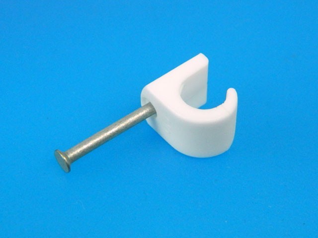 Spona zatloukací na kabel 7-10 mm typ OKC 725W FUBA - 100 ks