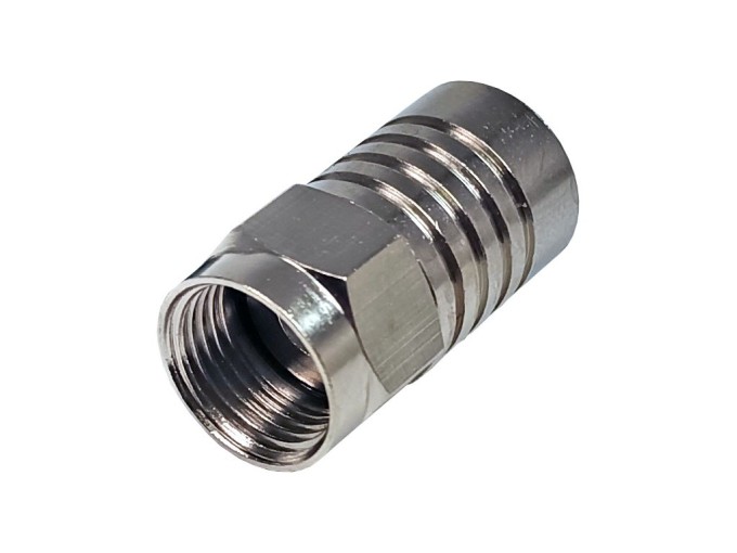 Kompresní F konektor pro kabely 3.9 / 6.8 mm - černý