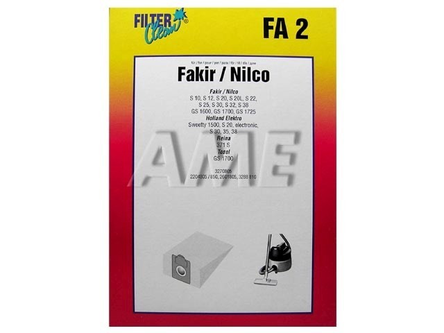 Sáčky do vysavače FAKIR a NILCO FA2