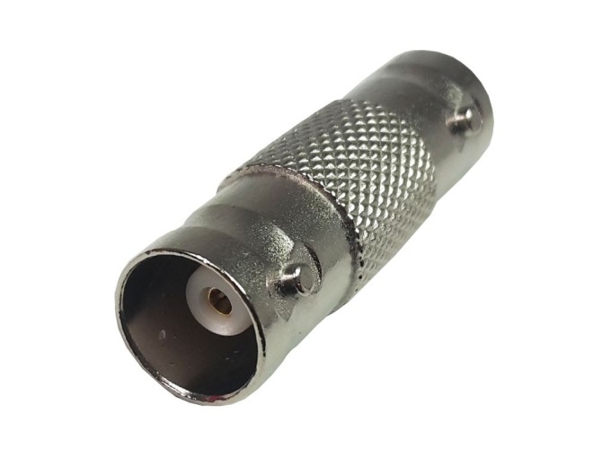 BNC spojka, přímá, 2x zásuvka, 50 ohm, zlacená