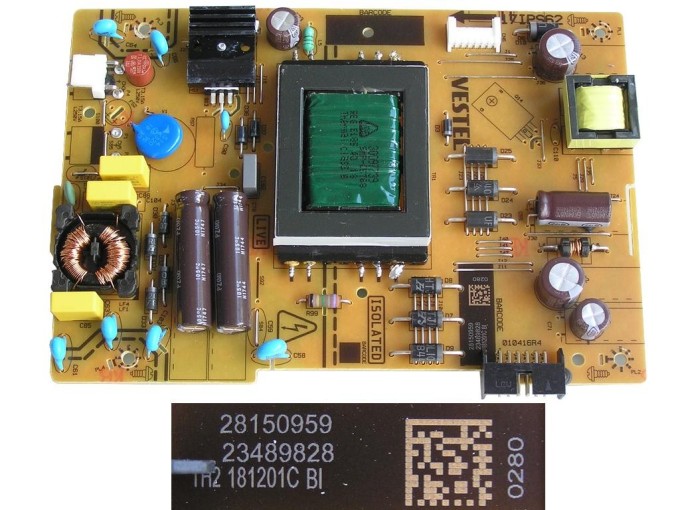 LCD modul zdroj 17IPS62 / SMPS POWER BOARD Vestel 23489828