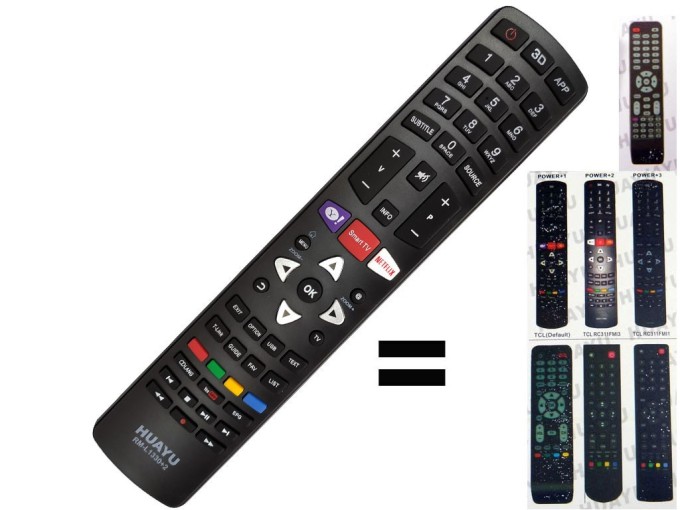 Univerzální dálkový ovladač HUAYU RM-L1330+2 pro TLC (Thomson)