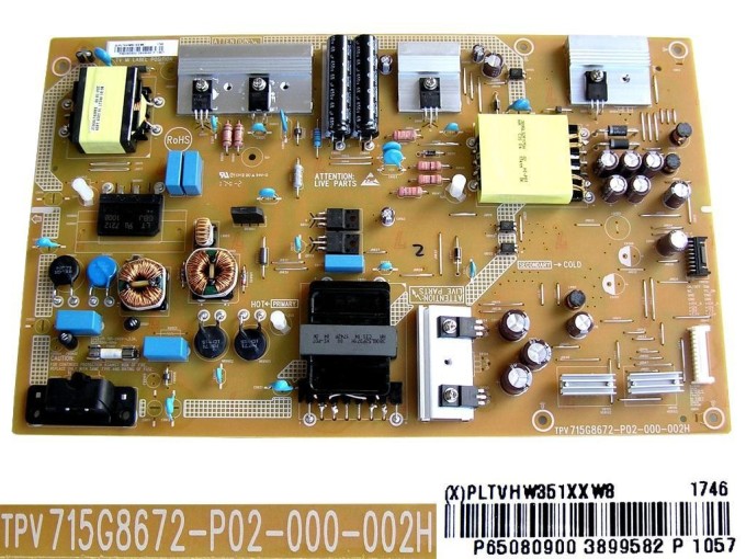 LCD LED Zdroj PLTVHW351XXW8 - SMPS Board 715G8672-P02-000-002H - Philips 996597306988