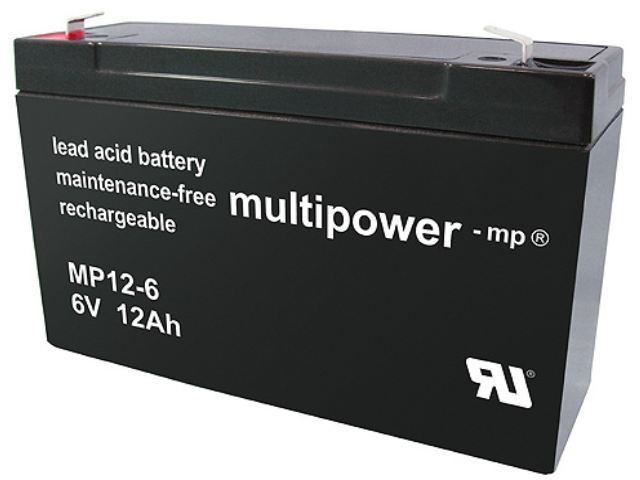 Olověný akumulátor 6V 12Ah MP12-6 Multipower
