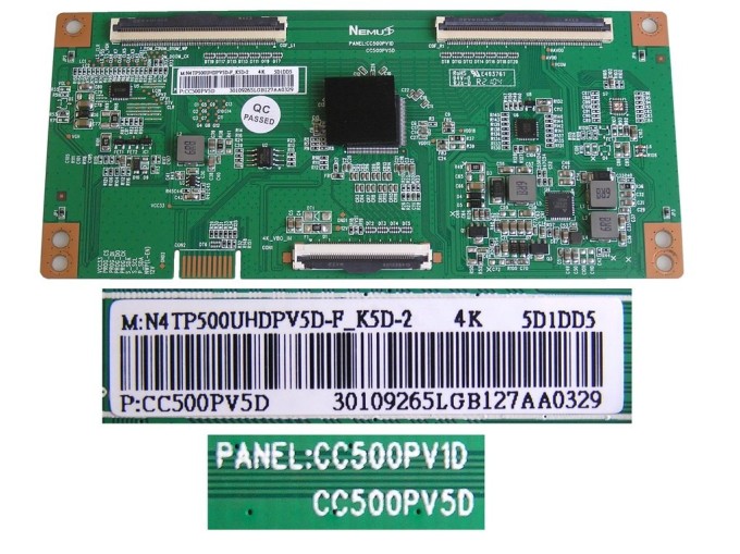 LCD T-CON modul CC500PV5D pro JVC LT-50VU8000