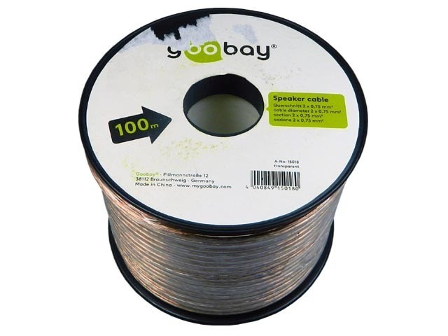 GooBay 100m Dvojlinka Kabel 2x0.75mm
