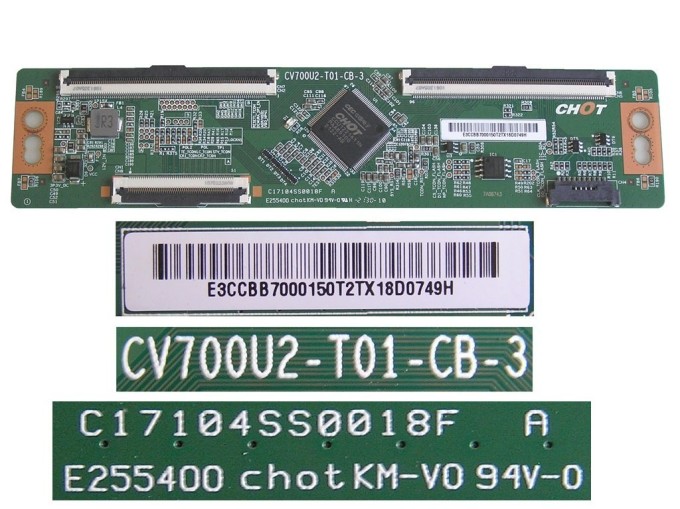 LCD T-CON modul CV700U2-T01-CB-3 / TCON board C17104SS0018F