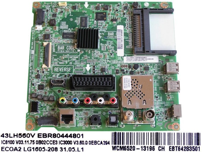 LCD modul základní deska EBT64283501 pro LG TV