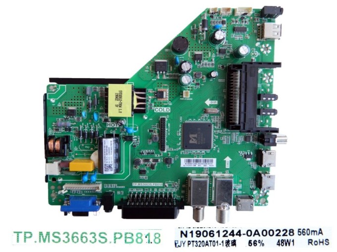 LCD modul základní deska Sencor SLE3266TCS N19061244-0A00228 TP.MS3663S.PB818