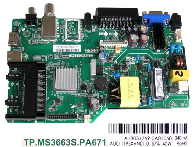 LCD Modul Základní Deska Changhong Orava LT-515 H98B