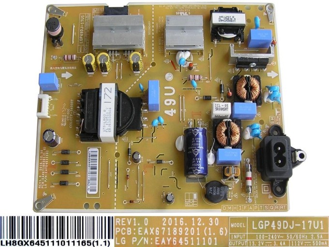 LCD Power Supply Module EAY64511101 for LG TVs