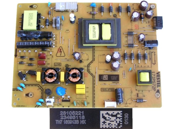 LCD Zdrojová Deska 23495118 pro TV Vestel a Panasonic TX-43FX550E