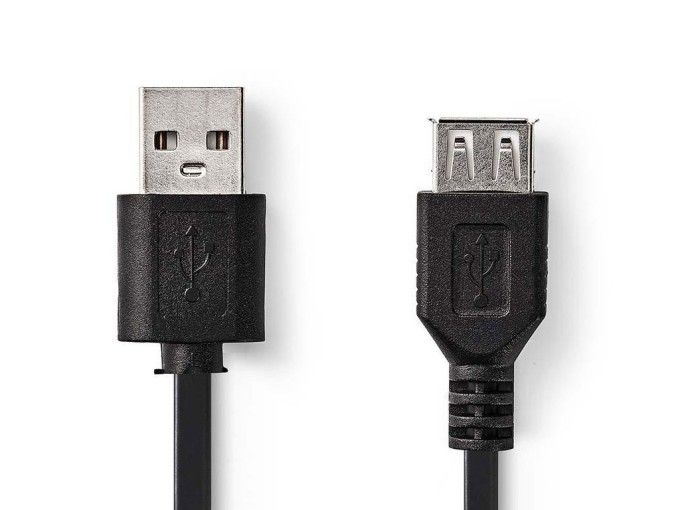 USB 2.0 A/A prodlužovací kabel 3m CCGL60010BK30 Nedis