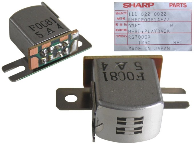 Reverzní stereo hlava 190 ohm RHEDF0081AFZZ pro kazetové magnetofony