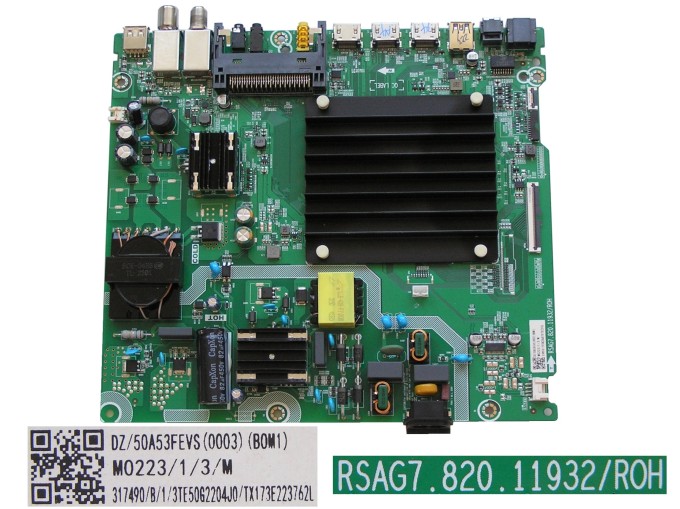 LCD modul základní deska Hisense 50A6BG / main board 50A53FEVS(0003)