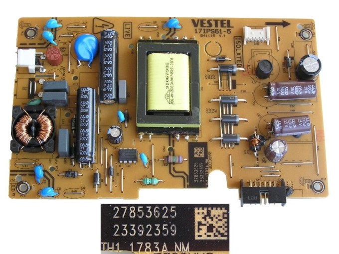 LCD Power Supply Board 17IPS61-5 Vestel 23392359