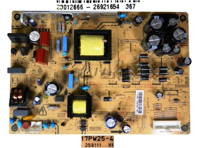 LCD modul zdroj 17PW25-4 SMPS BOARD Vestel 23012666 17PW823 23136916