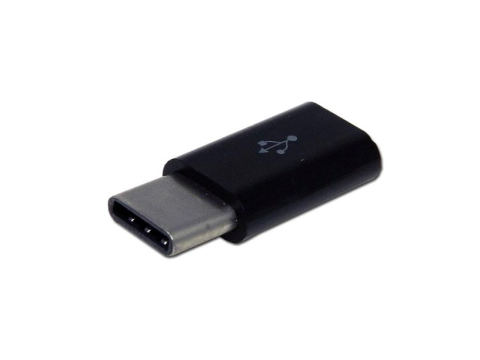 Redukce micro USB na USB-C černá