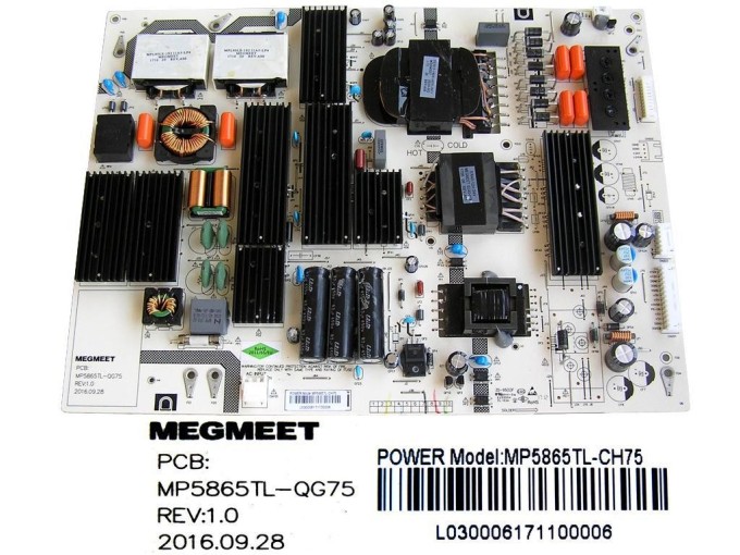 LCD modul zdroj MP5865TL-QG75 / SMPS BOARD MP5865TL-CH75
