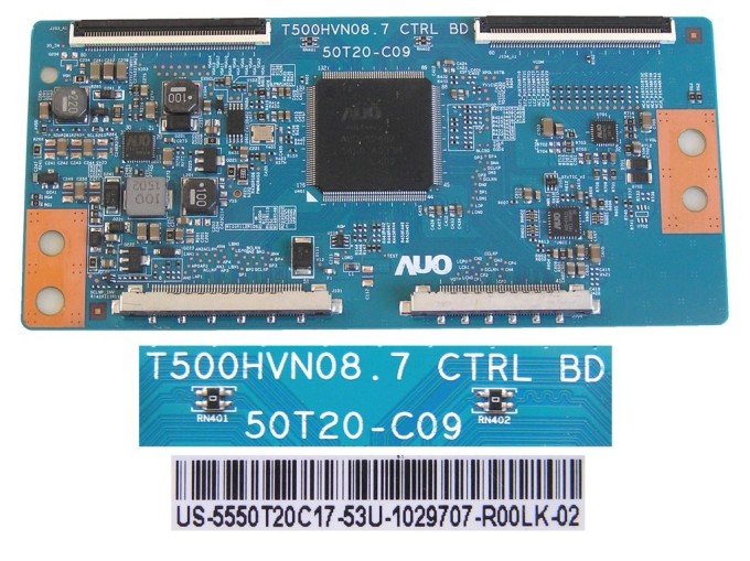 LCD T-CON modul T500HVN08.7 / Tcon board US-5550T20C17-53U AUO