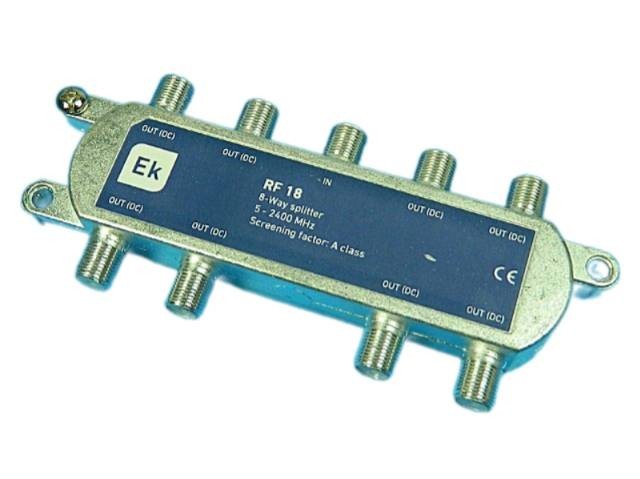 Anténní rozbočovač SAT 8 výstupy 8xDC pass ITS RF18