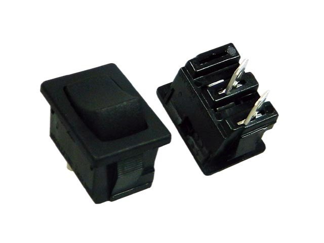 Kolébkový vypínač ARCOLECTRIC H8601VBAAA černý OFF-(ON)