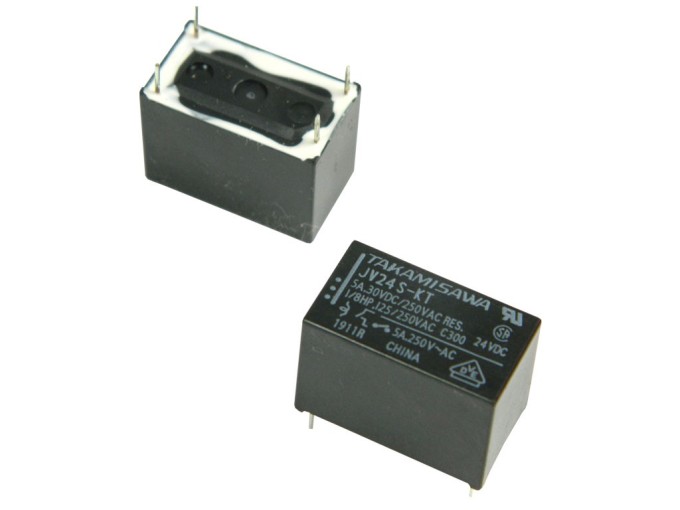JV-24S-KT Elektromagnetické relé SPST-NO 24VDC 5A FUJITSU