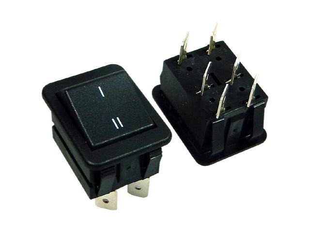 Kolébkový vypínač ARCOLECTRIC C1560ABAAI černý ON-ON