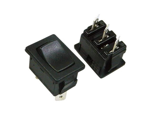 Kolébkový vypínač ARCOLECTRIC H8610VBAAA černý ON-ON