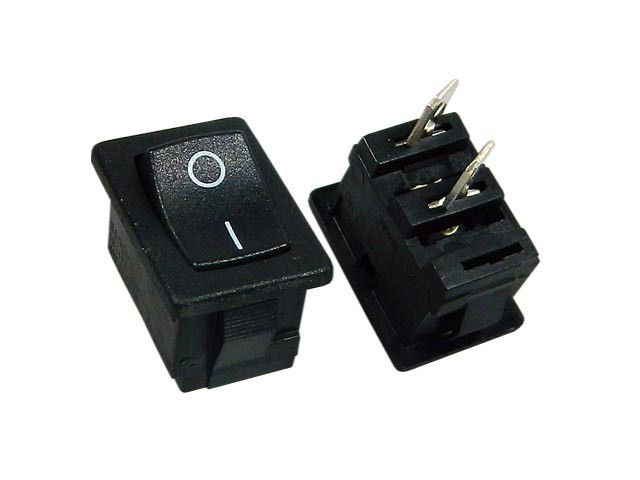 Kolébkový vypínač ARCOLECTRIC H8600VBACN černý ON-OFF