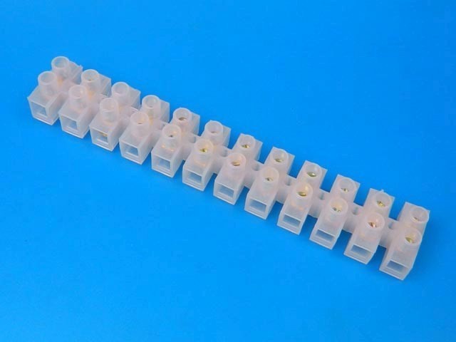 Svorkovnice řadová 12 pin transparentní 10,0mm²