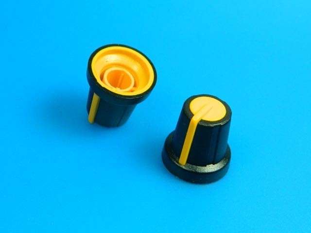 Miniaturní knoflík na potenciometr s ukazovatelem GMN-2YL, hřídel 6mm
