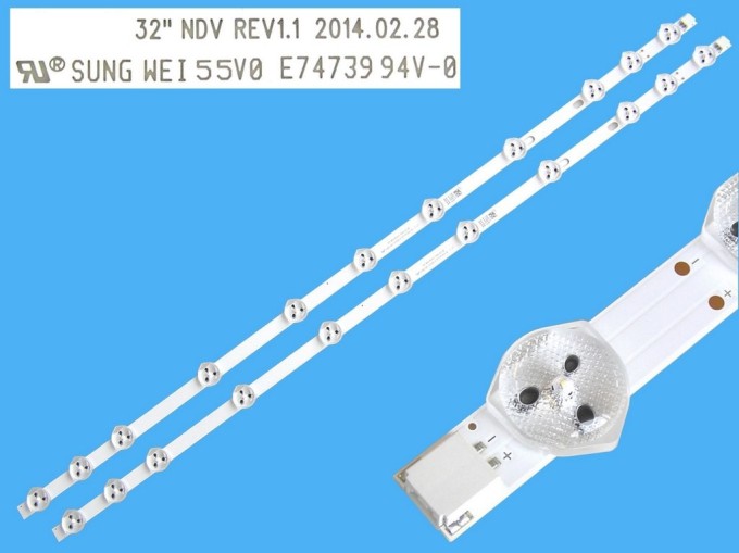 Sada LED podsvícení 575mm 11LED Vestel - 2 kusy