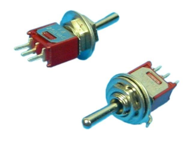 Páčkový přepínač 3 polohy ON-OFF-ON TSSM1032A2