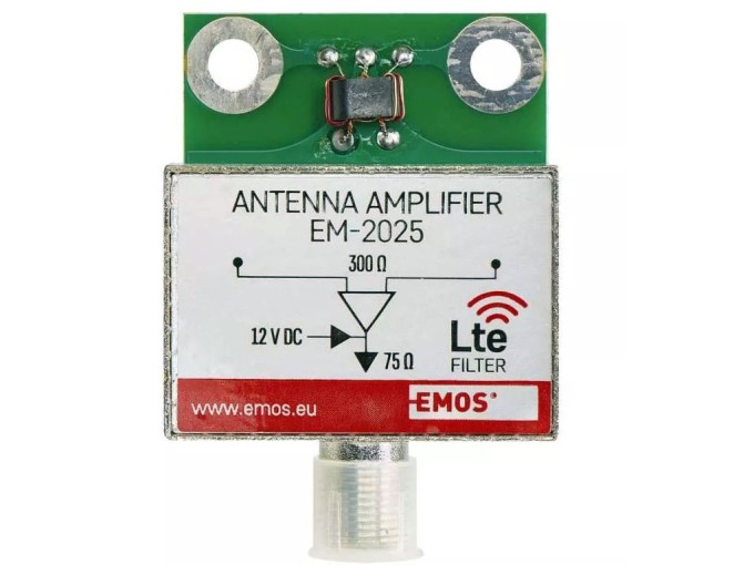 Anténní zesilovač DVB-T EM-2025, 25 dB