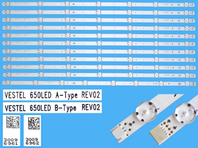 Sada LED podsvícení Vestel 23443763 - 11 pásků 707mm