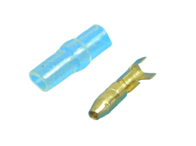 Konektor Faston kulatý 4.0mm FVD s krytem